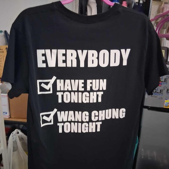 Everybody Wang Chung 2-Sided Black T-Shirt- UNISEX SIZE MEDIUM - Picture 5 of 9